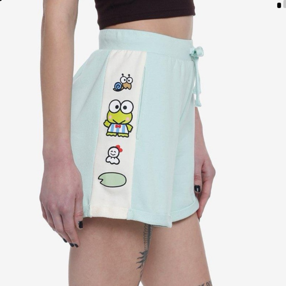 Keroppi NWT contrast stripe lounge shorts